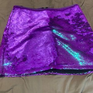 Purple mermaid sequin skirt